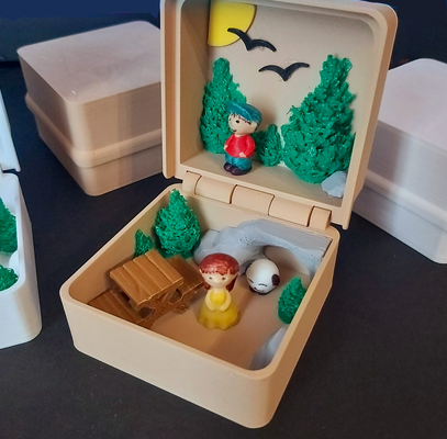 piknik kutu mini oyun by mimi ev dekorasyon oyuncaklar oyunlar 3d print model - Mito3D