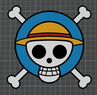 palha chapéu piratas crânio ams pronto by ben arte 2d 3d print model - Mito3D