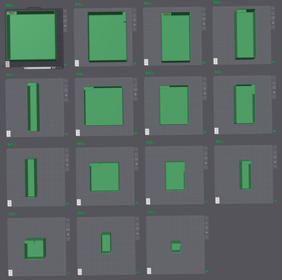 select2start impressão caixas classificado in 1 arquivo remixado by código jessica ferramentas organizadores gridfinity bin rede balde 3d print model - Mito3D