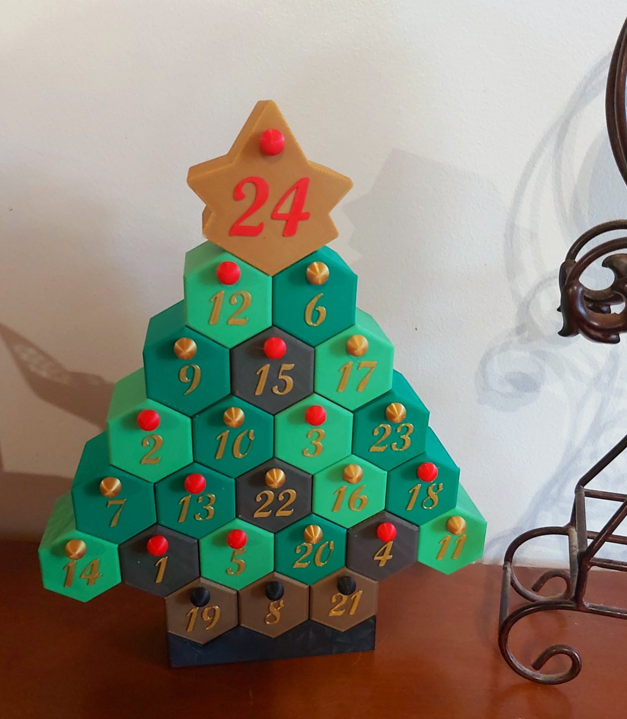 geliş takvim calendrier l avent by mimi ev dekorasyon halkı şenlikler noel hediye tatlı tatlılar tatlı kutu oyuncak çocuk 3D print model - Mito3D