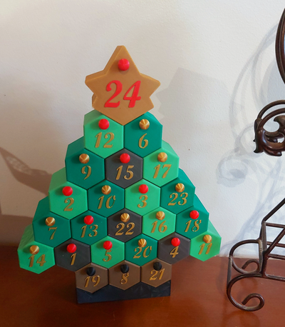 avvento calendario calendrier de l avent by mimi casa decorazione domestico festività natale regalo dolce dolcezze scatola dei dolci giocattolo bambino ragazzo noel 3d print model - Mito3D