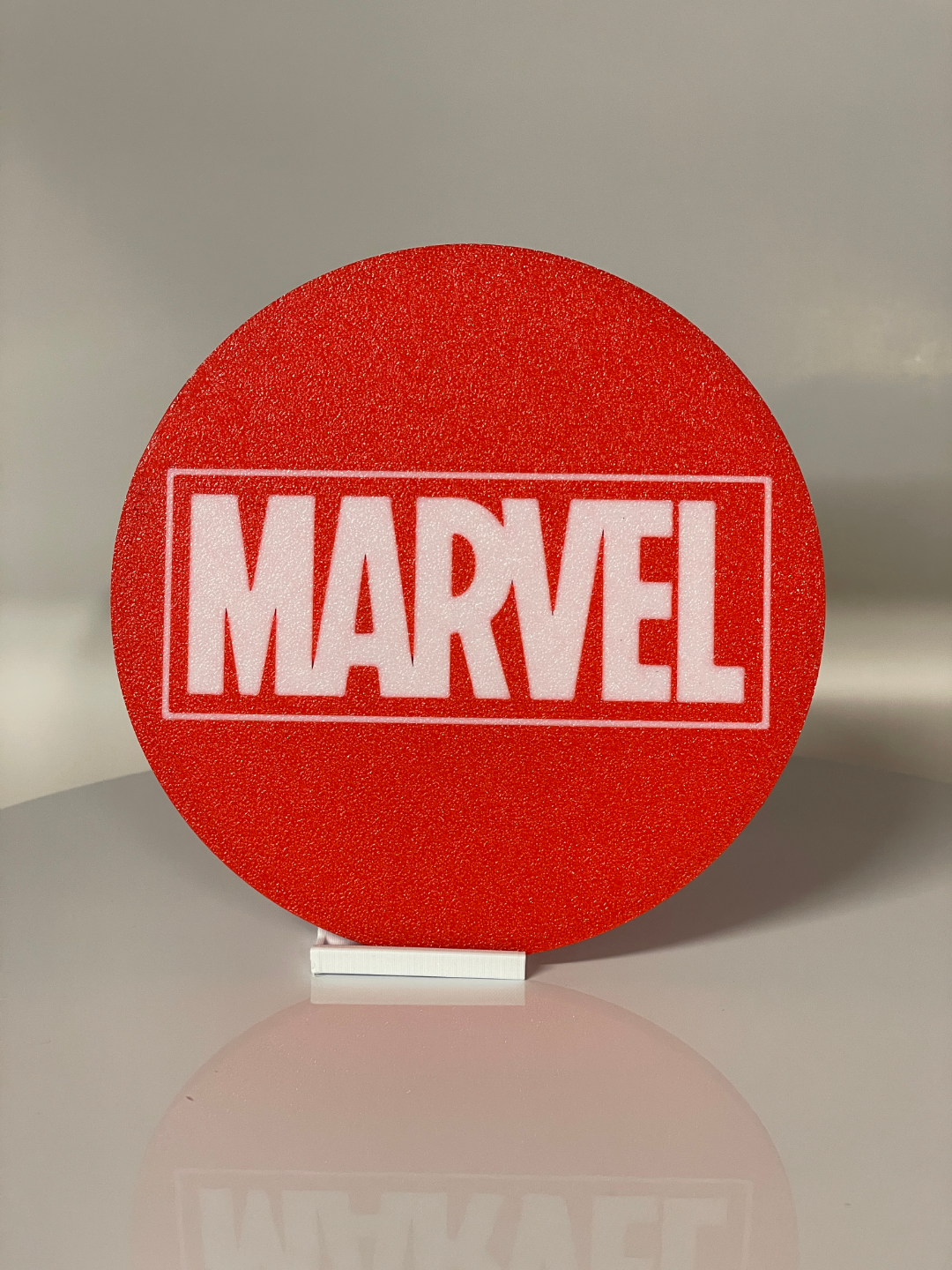 coaster- marvel logo by average3dprints household decor coaster comics spiderman captain america iron man 3D print model - Mito3D