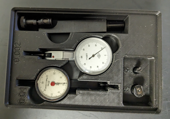 2x3 gridfinity bin 2 micrometers pupi tasters mounts by rkingma tools organizers gridfinity2x3 micrometer indicator pupitaster 3d print model - Mito3D