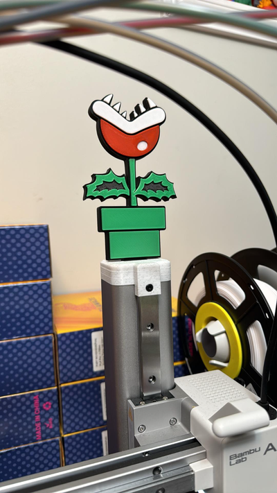 a1 mini decoration - plant mario by michaelrousseau3d 3d printer accessories combo bambu 3d print model - Mito3D