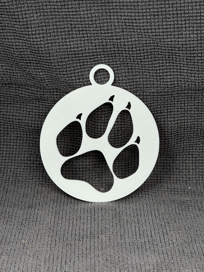 paw christmas ornament by hlrcreations household decor pet dog 3d print model - Mito3D
