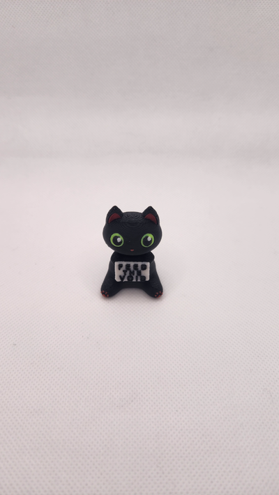 alimentazione vuoto gattino modello or penna portachiavi by filippo arte modelli gatto animale ams divertimento 3d print model - Mito3D