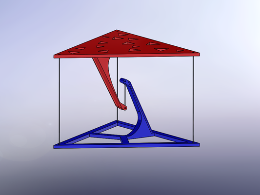 fácil tensegridade tabela by linkdesign brinquedos jogos flutuando 3d print model - Mito3D