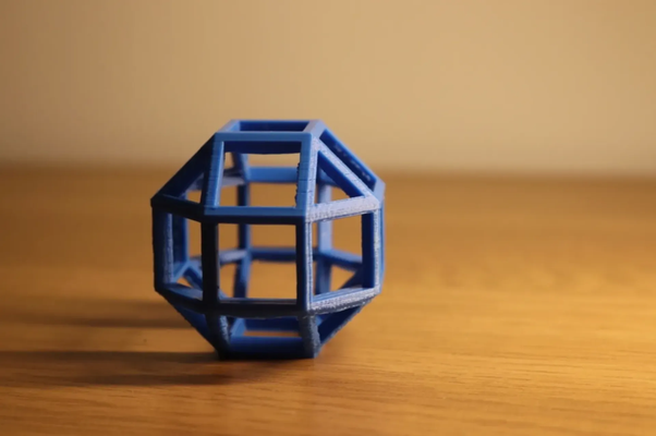 rhombicuboctahedron by edward chamberlain 3d drucker prüfung modelle geometrisch stress mathematik gestalten kunst 3d print model - Mito3D