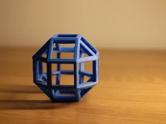 rhombicuboctahedron captive ball by edwardchamberlain 3d printer test models geometry stresstest shapes 3dart 3d print model - Mito3D