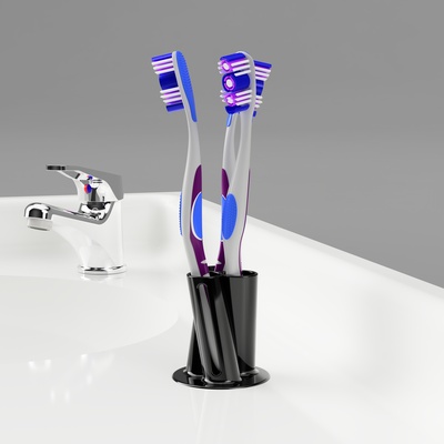 cepillo dientes soporte by diseños enlaces casa modelos porta 3d print model - Mito3D