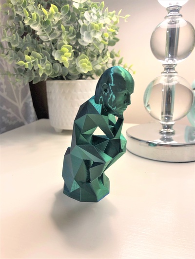 dwayne patinoire johnson remixé by conceptions liens art sculptures statue penseur therock the rock 3d print model - Mito3D