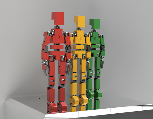 lucky 13 assembled step file remixed by linkdesigns toys & games characters fusion360 cad actionfigure lucky13 3d print model - Mito3D