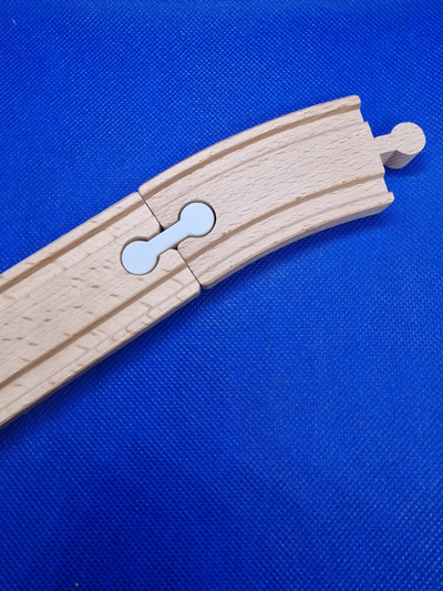 treno brani compatibile brio ikea connettore by terro giocattoli giochi lillabo binari rotaie tracce legno 3d print model - Mito3D