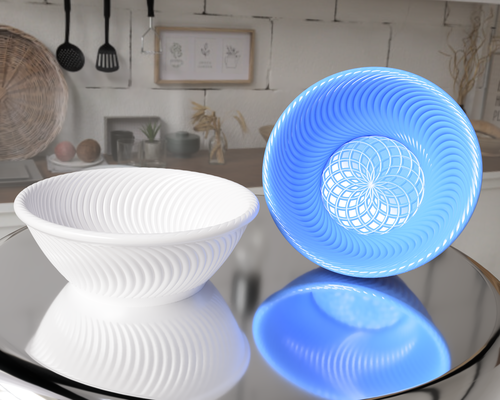 torus bowl by linkdesigns household decor fusion360 3d print model - Mito3D