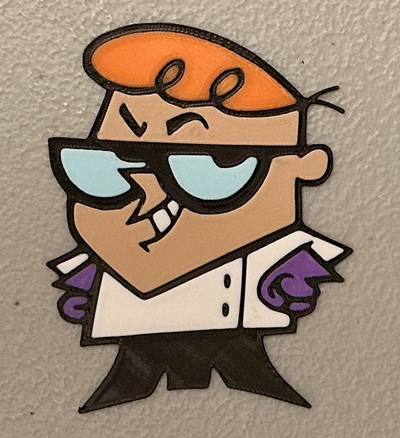 multicolor dexter magnet by wotfan art 2d 3d print model - Mito3D