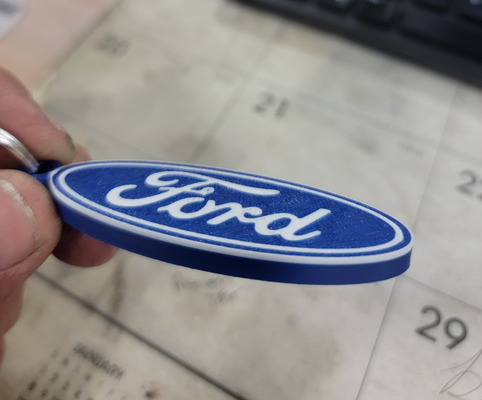 ford keychain by thamitchsta hobby & diy vehicles 3d print model - Mito3D