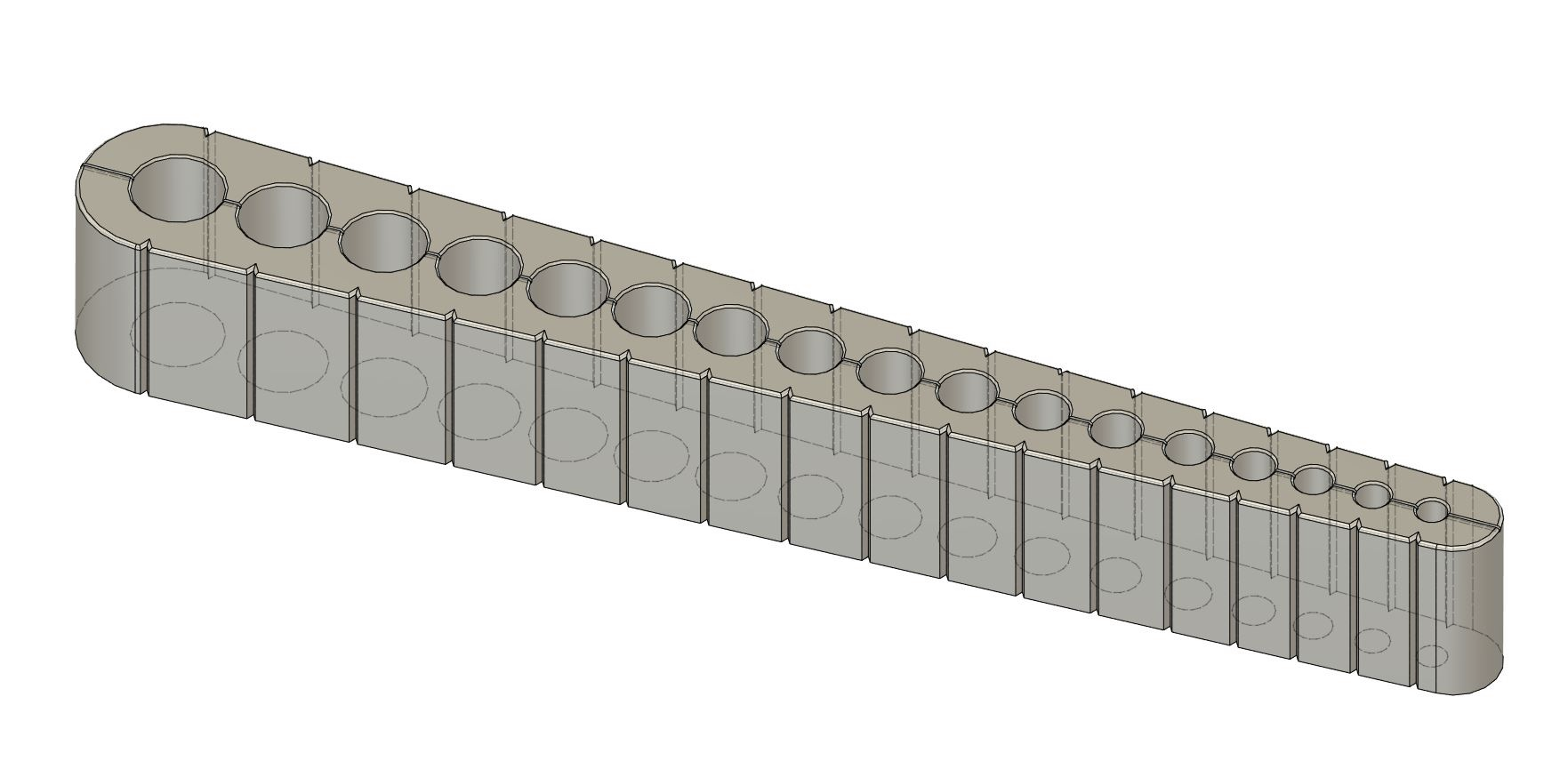 perforar guía rail imperial by titulodesconocido herramientas bits 3D print model - Mito3D