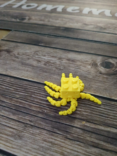 blocktopus by wachael toys & games block octopus leg0 3d print model - Mito3D