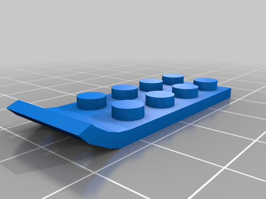 brick sled remixed by wachael toys & games lego legosled legosnow legosnowman 3d print model - Mito3D