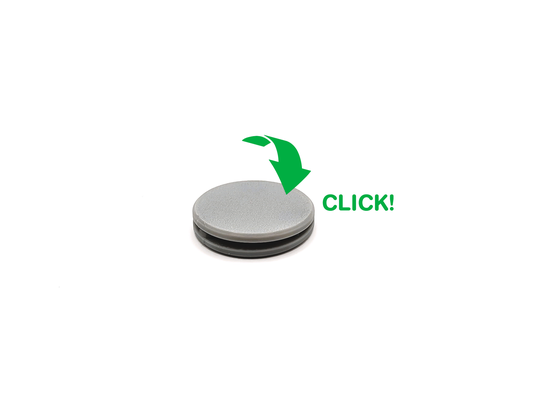 clicky fidget disk by ken mills toys & games 3d print model - Mito3D