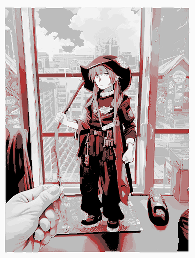 pirata menina anime forja chapéus by 3dprintcess arte 2d 3d print model - Mito3D