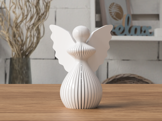 ángel colgar by diseño sable casa festividades navidad engel weihnachten ornamento pelota decoración deco moderno percha 3d print model - Mito3D