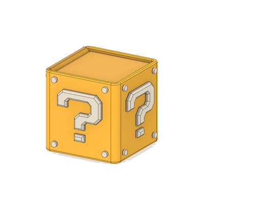 nintendo ds 3ds punto interrogativo scatola by bobcut3d gr domestico arredamento super mario 3d print model - Mito3D