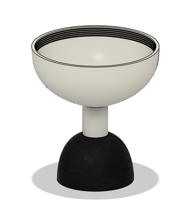 kelch gestreift by 3d ausrüstung lösung haushalt dekor vase tasse drucken krug gläser jarolift design designwettbewerb kunst künstlerisch künstlerisches drucken zuhause haus zubehör stil 3d print model - Mito3D
