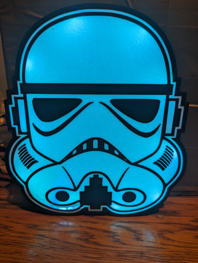 star wars storm trooper lightbox by cruse2382 art 2d light box 3d print model - Mito3D