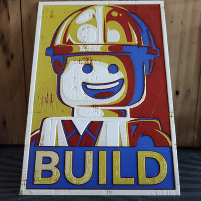 4 color forge chapeaux lego minifig construire affiche by vdh 1983 art modèles figurine 3d print model - Mito3D