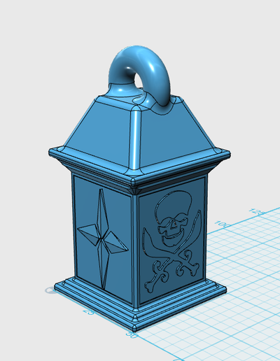 lanterna by marca construtor brinquedos jogos pirata oceano mar 3d print model - Mito3D