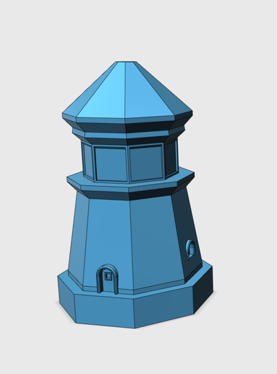 lumière maison by marque constructeurs jouets jeux phare océan mer 3d print model - Mito3D
