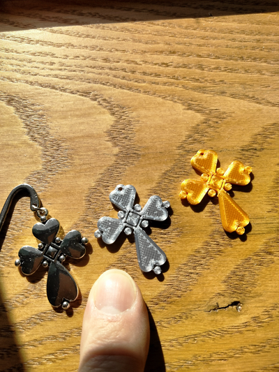 cross pendant by psychoelf fashion jewelry christian jesus 3d print model - Mito3D