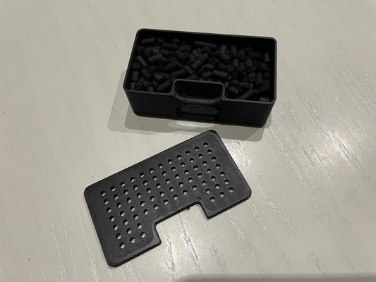 recarregável carbono filtro caixa lidar bambu laboratório x1 series by cristão 3d impressora partes filtros carvão ativo impressão in colocar print place x1c 3d print model - Mito3D