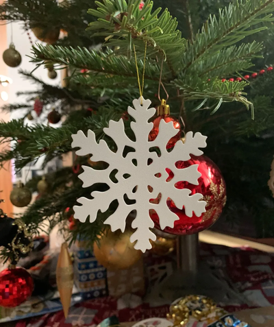 fiocco neve ornamento by restaurato domestico arredamento natale inverno decoracion decorazioni natalizie 3d print model - Mito3D