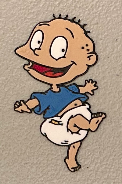 multicolorido tommy picles magnético by uau arte 2d rugrats 3d print model - Mito3D
