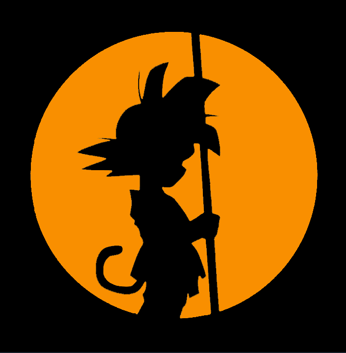 kid goku dragonball wall art 2 color by 3d prints week 2d dragon ball z dbz game room mancave man cave kids hueforge hue forge ams multicolor 3D print model - Mito3D