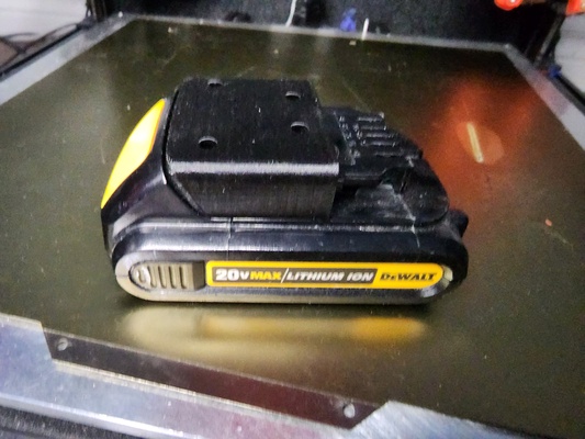 dewalt 20v batterie titulaire soutien by tecany3d outils support dewalt20v dewaltbatterie 3d print model - Mito3D