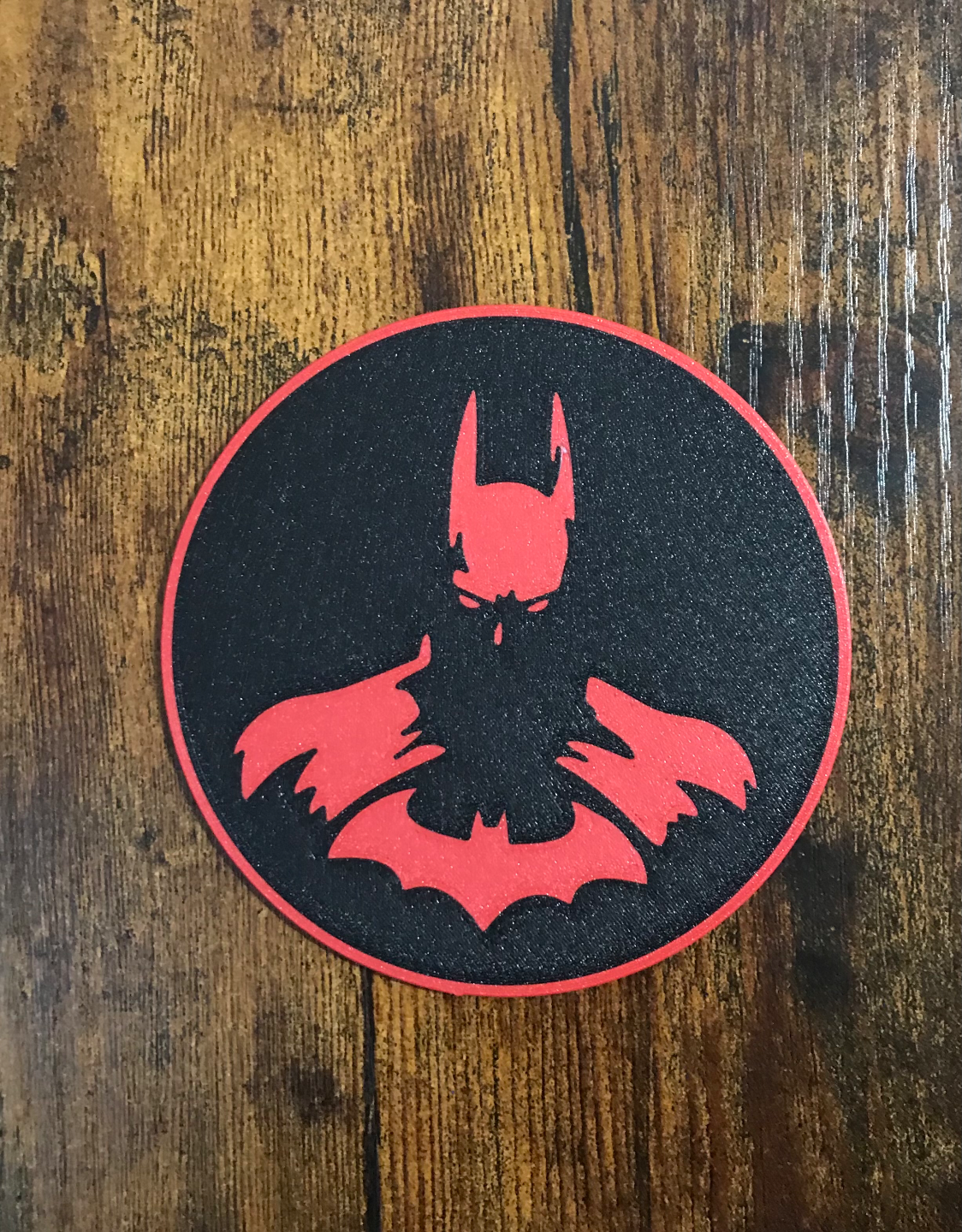 batman coaster by slowpoke's workshop household decor man super hero multi color bat dark knight i am 3D print model - Mito3D