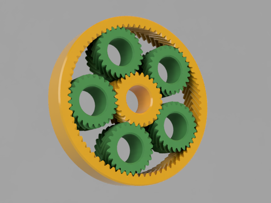planetary gear spinner by hako85 toys & games fidget 3d print model - Mito3D