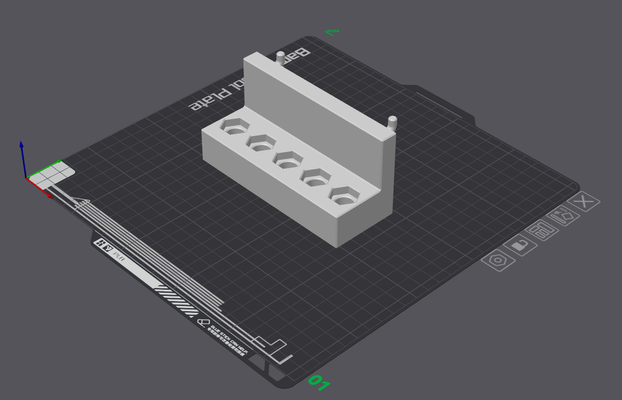 hexadécimal chauffeur titulaire soutien by jr b70 outils organisateurs cheville planche 3d print model - Mito3D