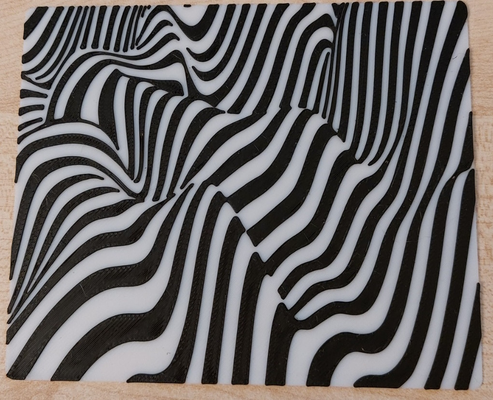 3d waves wellen illusion by peter jakob kunst modelle 3d print model - Mito3D