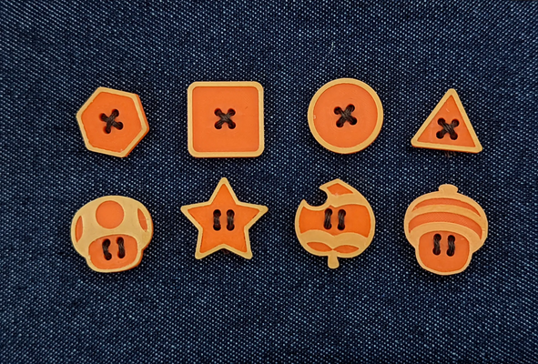 dikiş düğmeler toplamak by alexis moda çamaşırlar makinesi buton dikmek hobi patchwork aksesuarlar mario süper merak etmek kardeşler 3d print model - Mito3D
