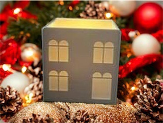 scandi natal chá leve sombra casa by amar estampas arte modelos luz diversão festivo cabine inspirar inspirado 1 cor ams conduziu led 3d print model - Mito3D