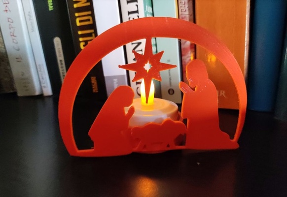 decorazione candela led 02 by scigola hobby & diy thingiverse natale 3d print model - Mito3D