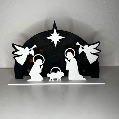 bethlehem's silent night - christmas nativity easy print by covic 3d household house models covic3d home decor decoration jesus isus 3d print model - Mito3D