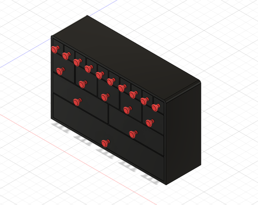 mini kabinett by danbethn werkzeuge veranstalter danthor45 organisator lagerbox sorter box 3d print model - Mito3D
