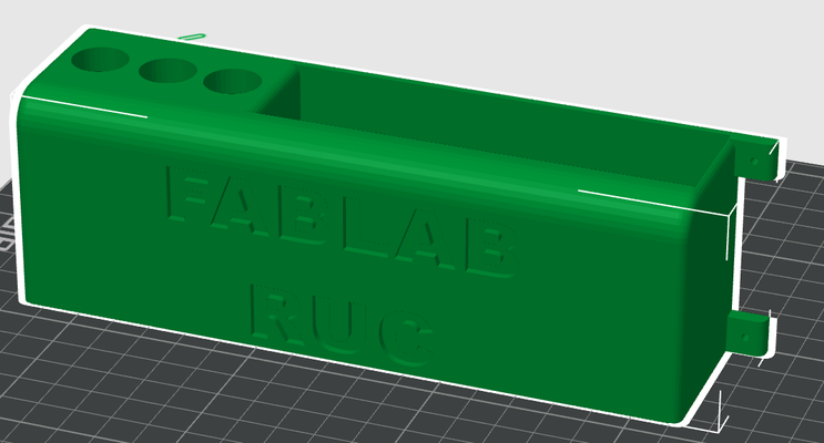 fablabruc note + marker holder by user 3891288942 household office 3d print model - Mito3D