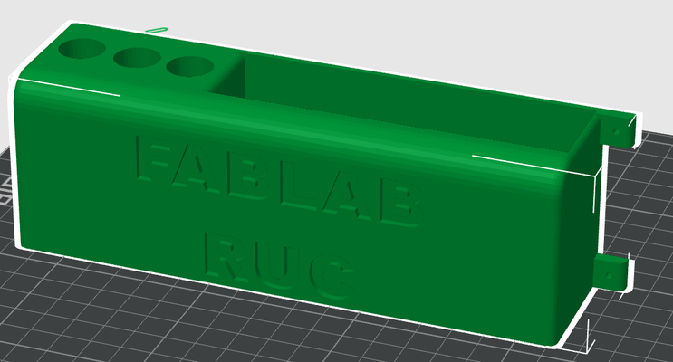 fablabruc remarque + marqueur titulaire soutien by utilisateur 3891288942 ménage bureau 3d print model - Mito3D