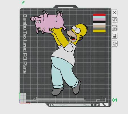 aranha porco by peter arte sinais logotipos simpsons 3d print model - Mito3D